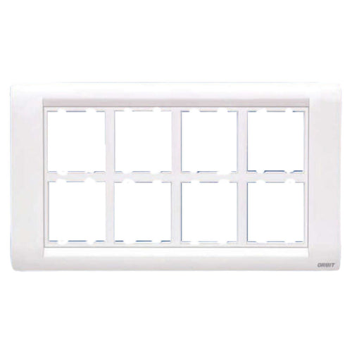 Orbit Express Modular Series Metal Box Cover Plate 16 Module White 1509 