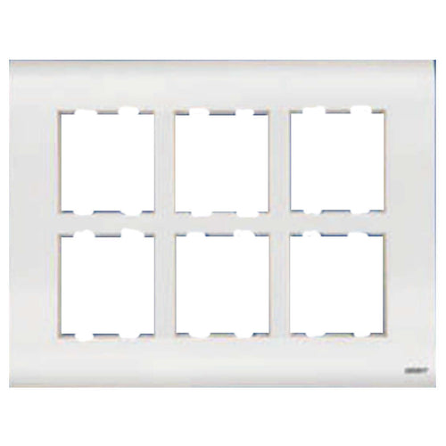 Orbit Express Modular Series Square Wooden Box Cover Plate 12 Module White 1528 