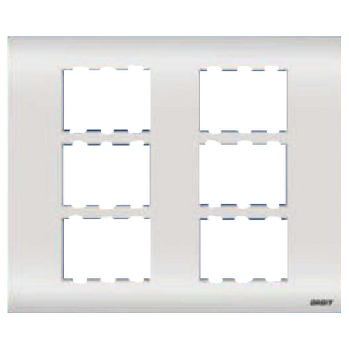 Orbit Express Modular Series Wooden Box Cover Plate 18 Module White 1529-B 