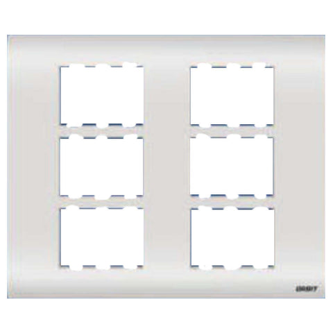 Orbit Express Modular Series Wooden Box Cover Plate 18 Module White 1529-B 