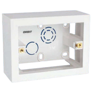 Orbit Express Modular Series Surface Box 3 Module White 1573 