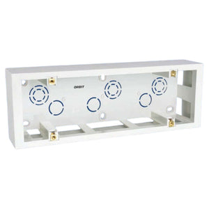 Orbit Express Modular Series Horizontal Surface Box 8 Module White 1576 