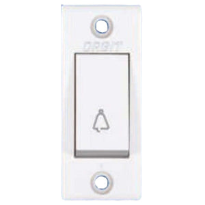 Orbit Vento Series V2 6A Bell Push Switch White 1107 