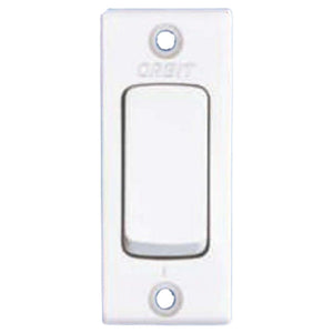 Orbit Vento Series V3 6A 1 Way Switch White 1109 