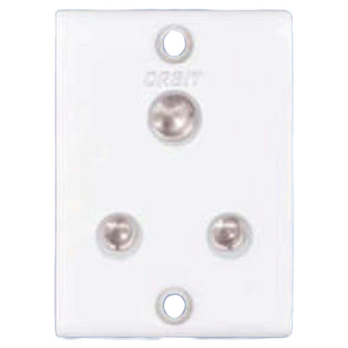 Orbit Vento Series 6A 3 Pin Socket White 1114-A 