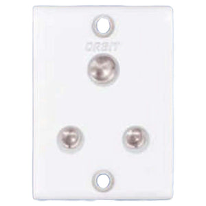 Orbit Vento Series 6A 3 Pin Socket White 1114-A 