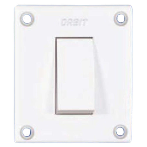 Orbit Vento Series 16A 1 Way Switch White 1123 