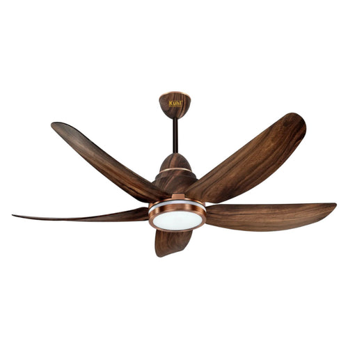 Kuhl Luxus C5 BLDC Underlight Ceiling Fan 1200mm Teak 