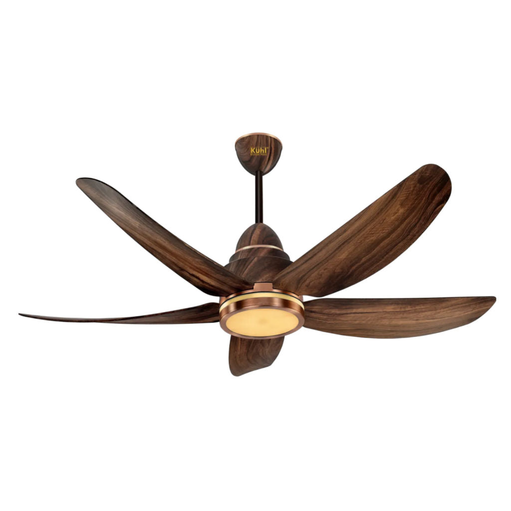 Kuhl Luxus C5 BLDC Underlight Ceiling Fan 1200mm Teak