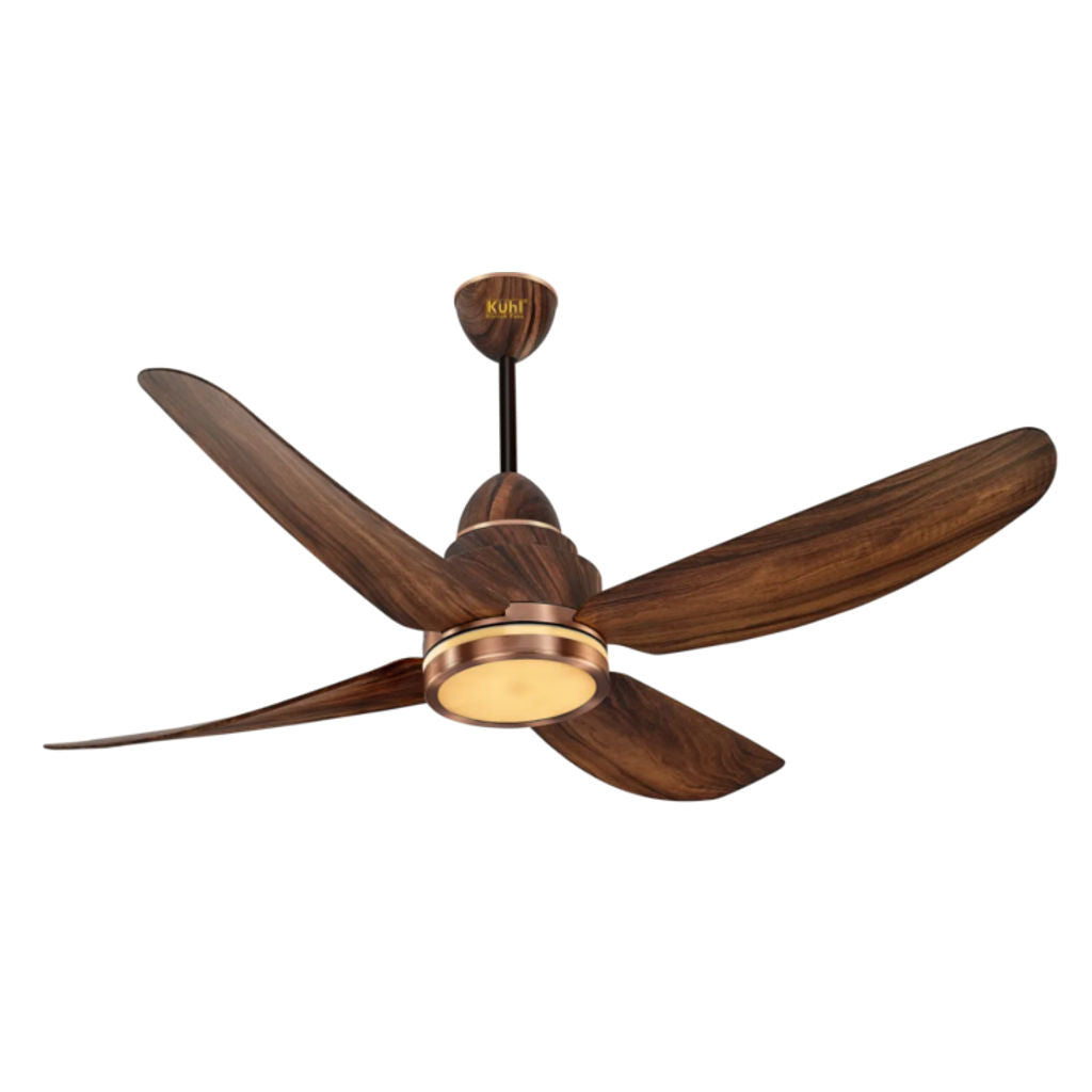 Kuhl Luxus C4 BLDC Underlight Ceiling Fan 1320mm Teak