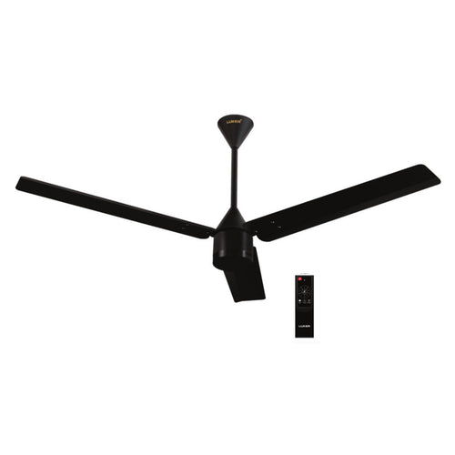 Luker Size Zero Neo BLDC Ceiling Fan With Remote 1200 mm Black 