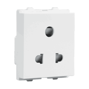 Havells Crabtree Verona 6A 3Pin Shuttered Socket ACVKSWW063