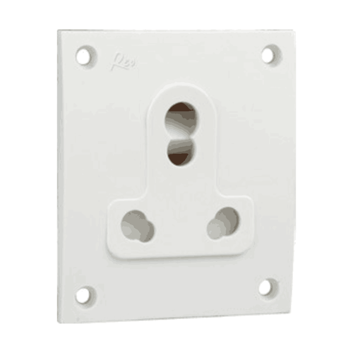 Havells Reo 10/20A-Twin Socket With Shutter - AHEKCWW253